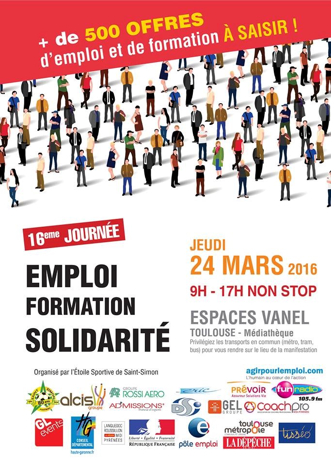 16ème Journée Emploi Formation Solidarité, le 24 mars 2016