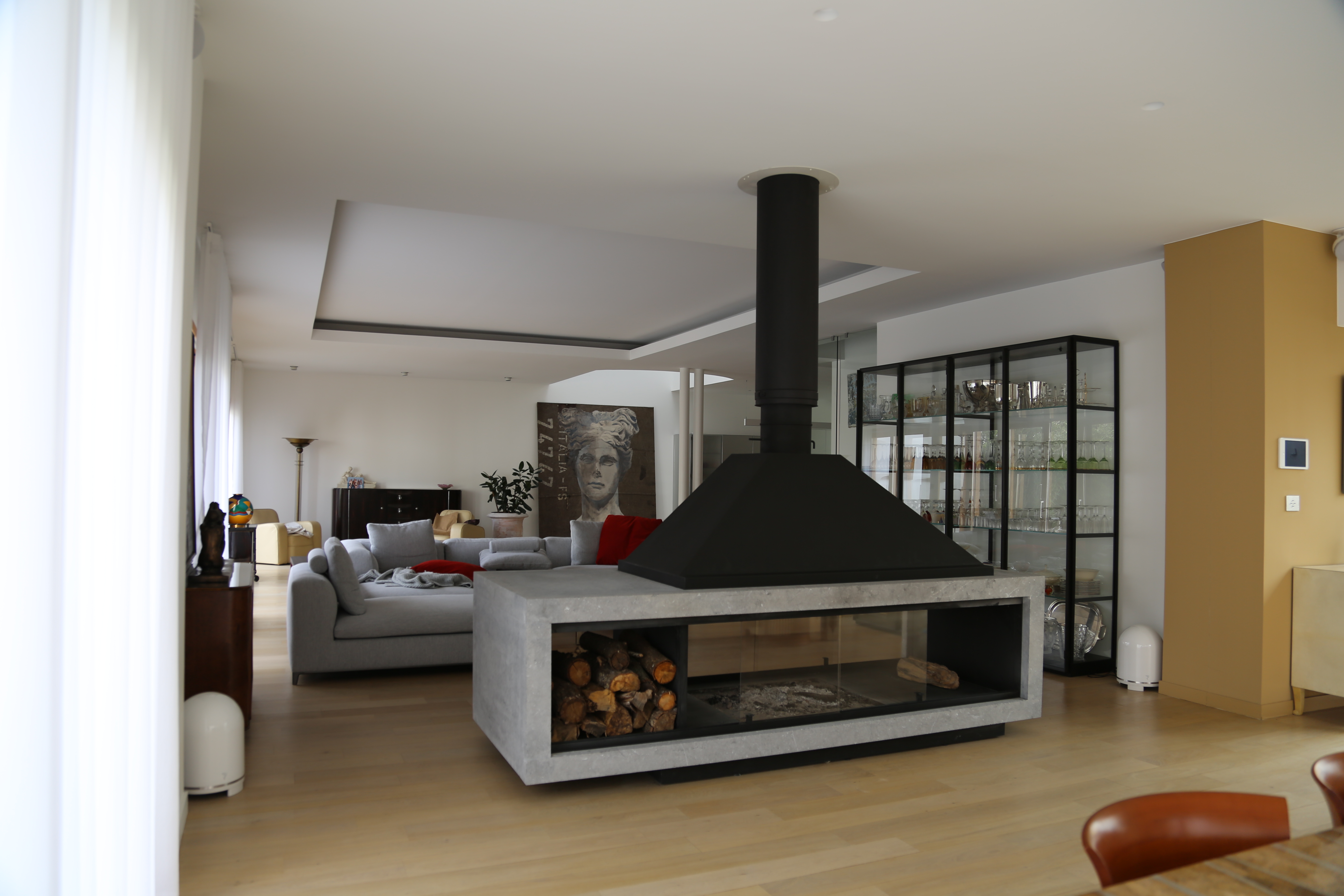 CHEMINEE CENTRALE DOUBLE FACE - SRC CHEMINEES MONTE - Kansei