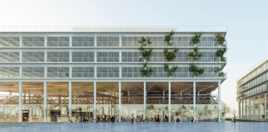 @Lacaton et Vassal vue 3D futur complexe hôtelier 